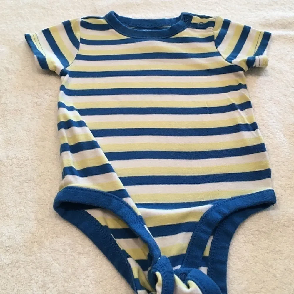 Carter’s 12 month boys set 2 onesies 1 pants blue